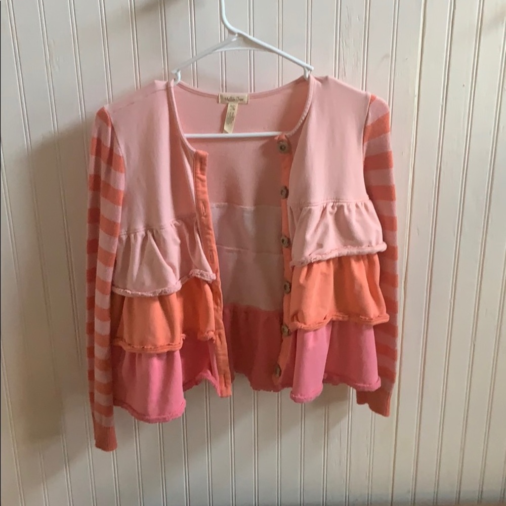 Matilda Jane girls button up sweater